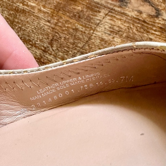 Tory Burch Reva Snake Skin Print Ballerina Flats Size 7 - Picture 7 of 11